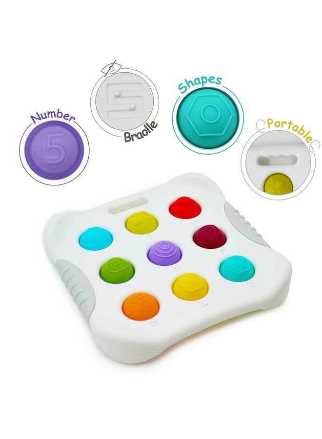 LiKee LiKee Fidget Popper Sensory Baby Toys for 10+ Months, Montessori Busy Toy for 1 2 3 Year Old Toddlers Push and Popping Bubbles Fine Motor Skill, Travel Toys for Kids Ages 1-3 Stress Relief (1 Piece) - Image 2