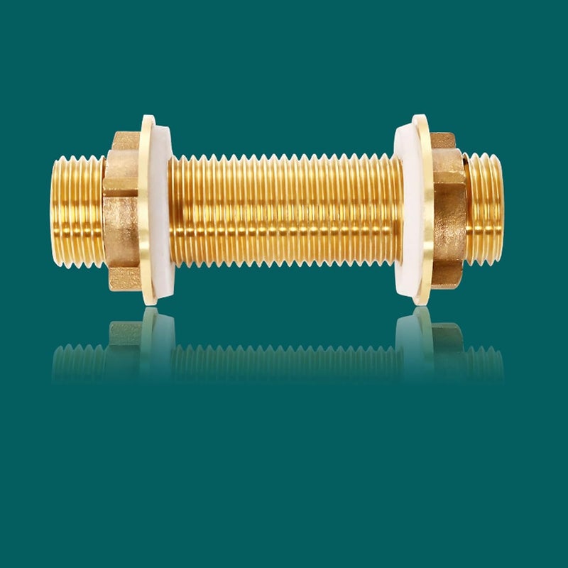 Brass Pipe Jointer Double Male Thread Garden Water Pipe Joint Aquariums Fish Tanks Supply Accessories Jointer - Image 5