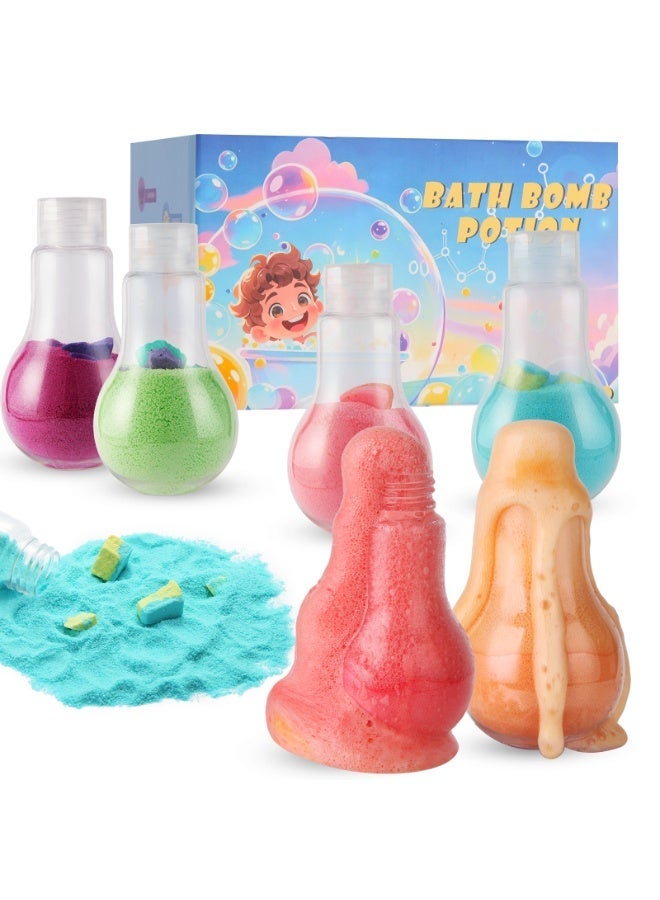 Organic Kids Bath Bombs Potion Bath Toy, Variety 6 Pack | Mini Bath Bombs For Grils Boys | Fizzes, Foams & Bubbles with an Eruption of Color | Interactive Bath Bombs for Kids Women | Fun Science Toddler & Kids Bath Toys - Image 1