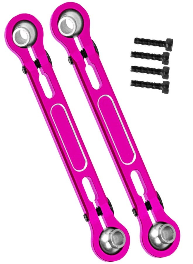hopsupRC RC Aluminum Front Steering Links Upgrade Parts for 1/18 Granite GROM MEGA 380 Brushed 4X4 Monster Truck(Pink) - Image 1