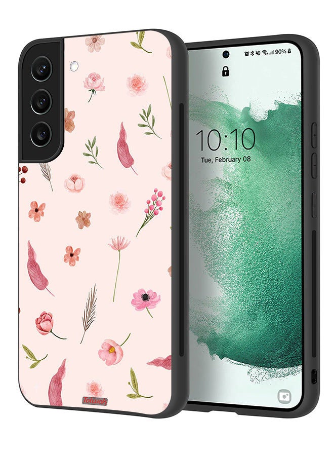 Tolwak Samsung Galaxy S21 FE 5G Protective Case Cover Leaves And Roses Pattern - Image 1