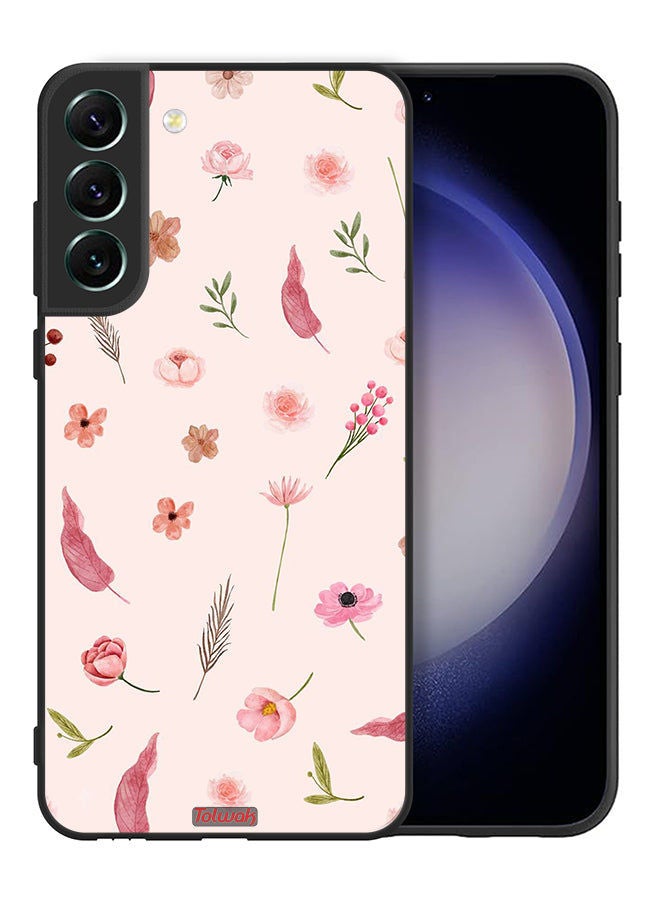 Tolwak Samsung Galaxy S21 FE 5G Protective Case Cover Leaves And Roses Pattern - Image 2