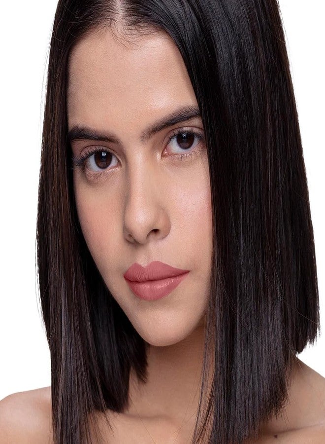 KIRO Non-Stop Airy Matte Liquid Lip - Pink Dawn(5 ml)| Transferproof I Waterproof lipstick Long Lasting I Apricot & Avocado Oil | 100% Vegan | 5ml | No Parabens, No Toxins - Image 3