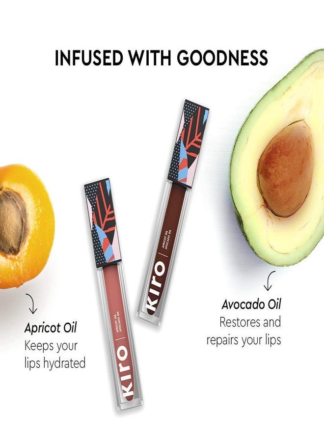 KIRO Non-Stop Airy Matte Liquid Lip - Pink Dawn(5 ml)| Transferproof I Waterproof lipstick Long Lasting I Apricot & Avocado Oil | 100% Vegan | 5ml | No Parabens, No Toxins - Image 5