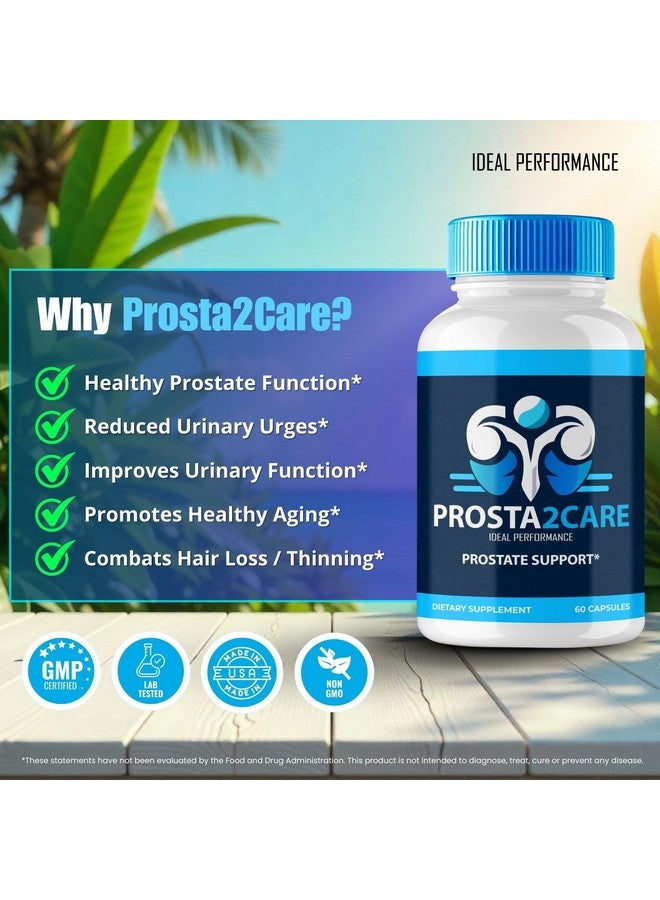 IDEAL PERFORMANCE Prosta2Care for Men Capsules, Prosta 2 Care Prostate Health Supplement Pills - Maximum Strength, Prosta 2Care Premium Prostate Support Formula All Natural, Prosta2 Care Pills Reviews (3 Pack)  - Image 5