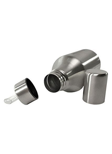 svk dream SVK Dream 750 ml Stainless Steel Gini Oil PotCooking Oil Dispenser Pack of 1  - Image 1