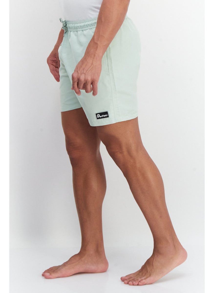 Penfield Men Drawstring Brand Logo Swim Short, Sublet Green  - Image 3