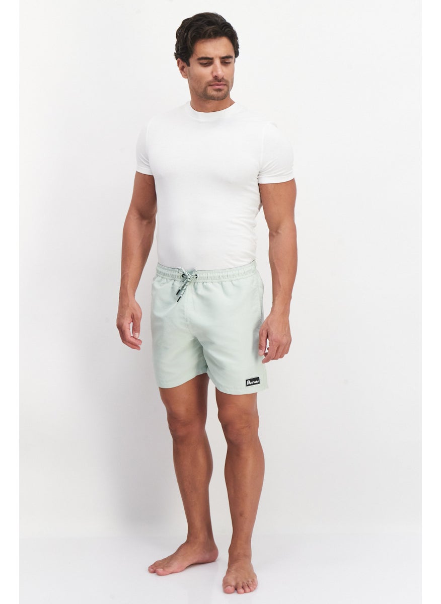 Penfield Men Drawstring Brand Logo Swim Short, Sublet Green  - Image 4