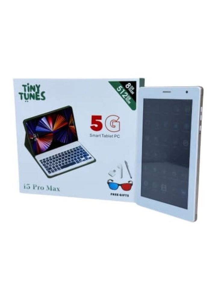 Tiny Tunes Tiny tunes smart tab TS102 Screen 10 inches Memory 512 RAM 12 Accepts dual 5G chips GPS, Wi-Fi, Bluetooth Rear camera 13MP, front 8MP Battery 5000mAh Android 13 system Fingerprint  - Image 2