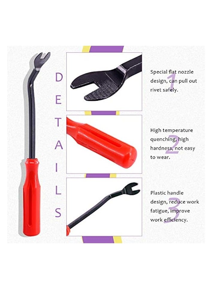 PROMASS 41Pcs Poly Rivet Gun Set with 1Pcs Rivet Removal Tool, Poly Rivet Tool for All Plastic Rivets Safe Metal or Plastic Clips Removal - Free Fastener Remover Included - Image 4