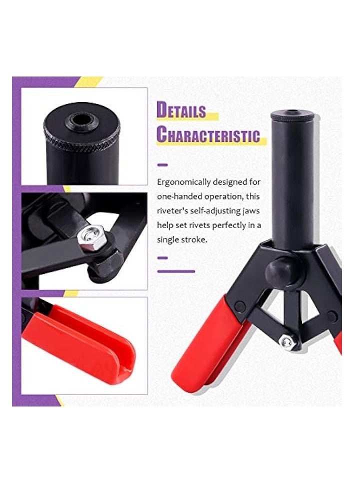 PROMASS 41Pcs Poly Rivet Gun Set with 1Pcs Rivet Removal Tool, Poly Rivet Tool for All Plastic Rivets Safe Metal or Plastic Clips Removal - Free Fastener Remover Included - Image 3