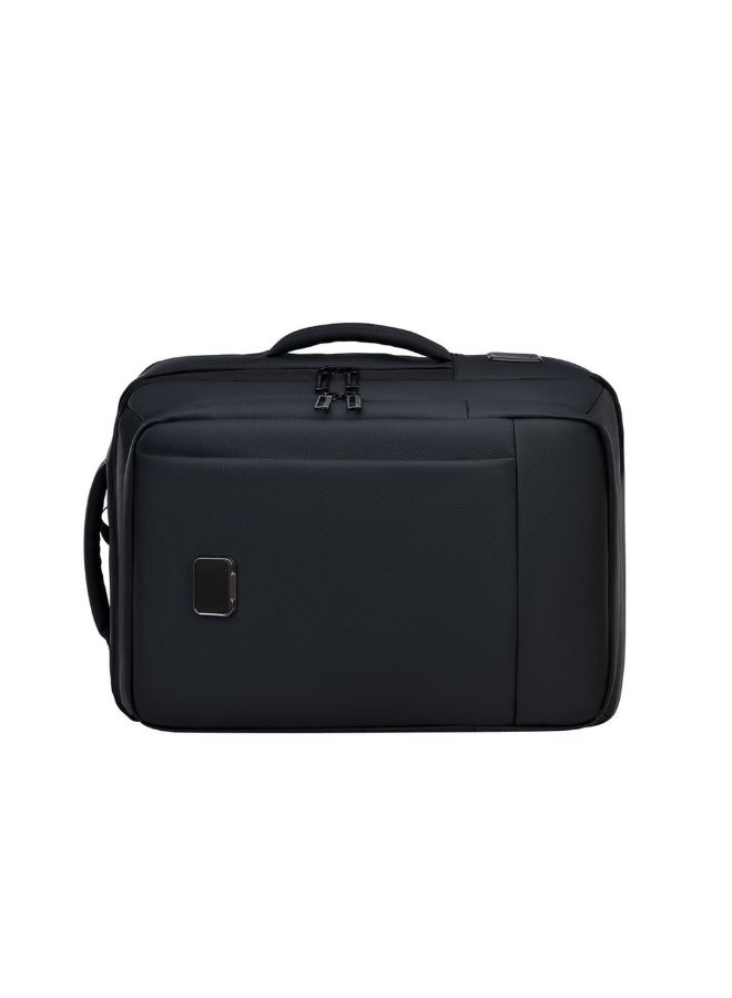 Santhome TURISMO Expandable 17 Inch Business Backpack with Laptop Compartment, USB Charging Port, Briefcase & Shoulder Carry, Water-Resistant Travel Bag for Men, Women Work, Office, Commute – Black - Image 5