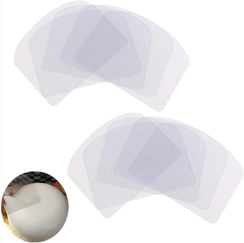 10 transparent cake cream scrapers, frosting, flexible, plastic, softer, for, pastry, cake decoration, kitchen, baking tool - Image 2