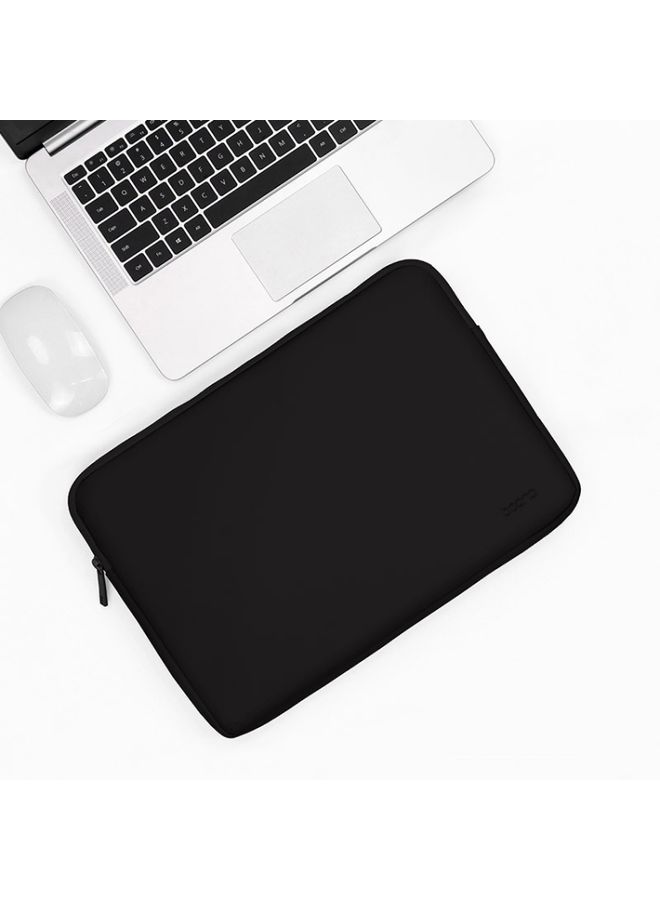 Baona BN-Q001 PU Leather Laptop Bag, Colour: Midnight Black, Size: 16/17 inch