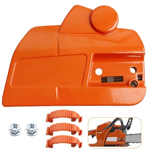 HQPASFY Clutch Cover 537286301 Compatible with Husqvarna 455 460 Chainsaw Clutch Cover with Brake Replaces 537286302 546354301 - Image 1