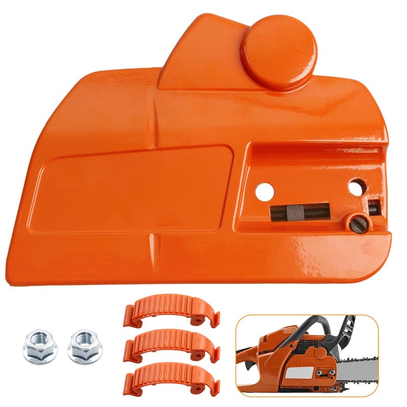 HQPASFY Clutch Cover 537286301 Compatible with Husqvarna 455 460 Chainsaw Clutch Cover with Brake Replaces 537286302 546354301 - Image 2