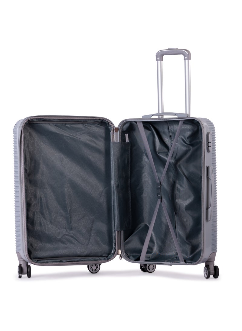ماسلز بالاس - طقم شنط سفر 3 قطع مقاسات (20",24",28" )  -(فضي)  - Image 4