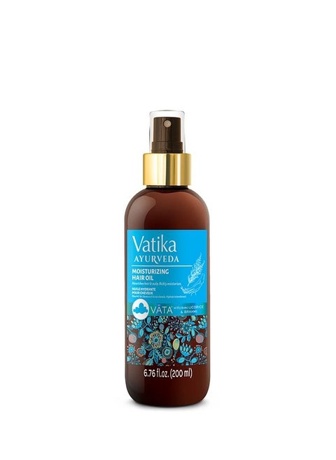 Vatika Ayurveda Advance Moisturizing Hair Oil (For Pittā) | Enriched With Licorice & Brahmi | For All Hair Types - 200 ml