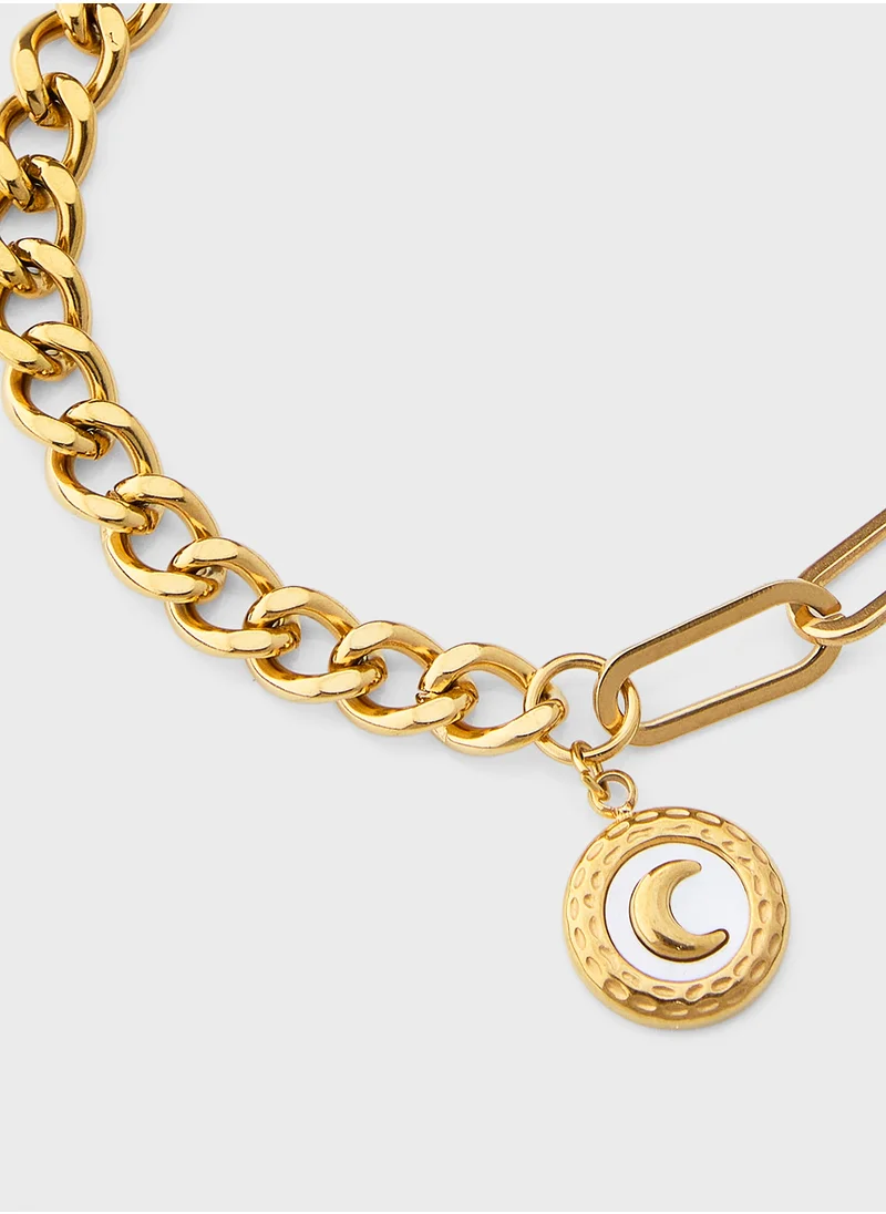 Staurtz Cresent Moon Bracelet