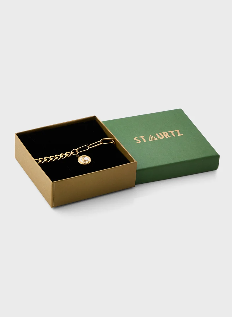 Staurtz Cresent Moon Bracelet