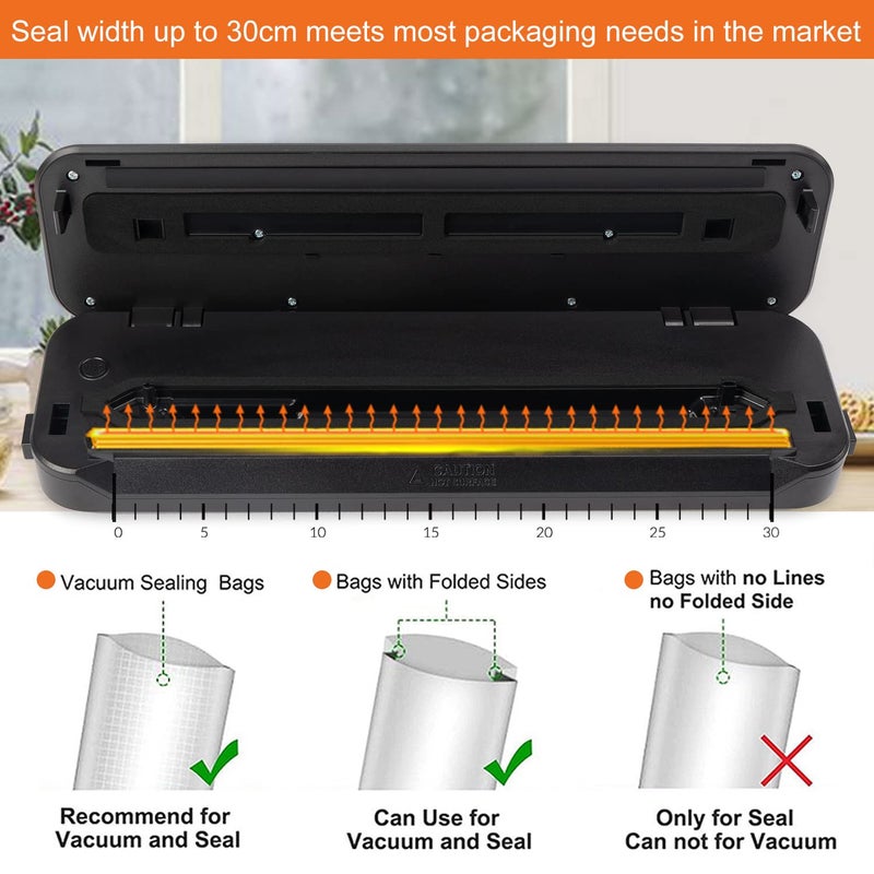VACUUM PACKERS آلة تعبئة الطعام بالفراغ VACUUM PACKERS VS6621 للاستخدام المنزلي في المطبخ - Image 3