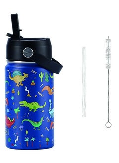 BrainGiggles Kids Insulated Water Bottle with Straw & Handle - 350ML BPA-FREE Stainless Steel Travel Tumbler Double Wall Vacuum Leak Proof Kids Cup Metal Thermos Flask for School Boys Girls - Dinosaur - pzsku/Z888A95695A4073CDB917Z/45/_/1739361857/b9a00181-7e33-46e3-9b5e-85c540740453