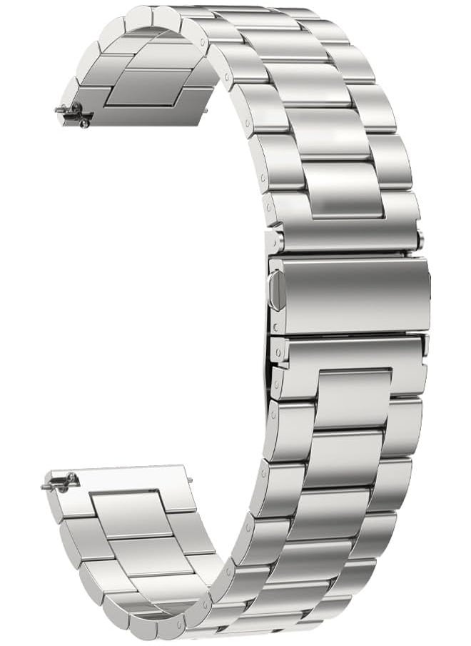 erorex - Stainless Steel Band Compatible With Huawei Watch Gt5 Gt5 Pro 46Mm 2024 22Mm Stainless Steel Metal Strap For Huawei Watch Gt4 Gt4 Pro Watch 4 4 Pro Business Style For Men Women - Image 1