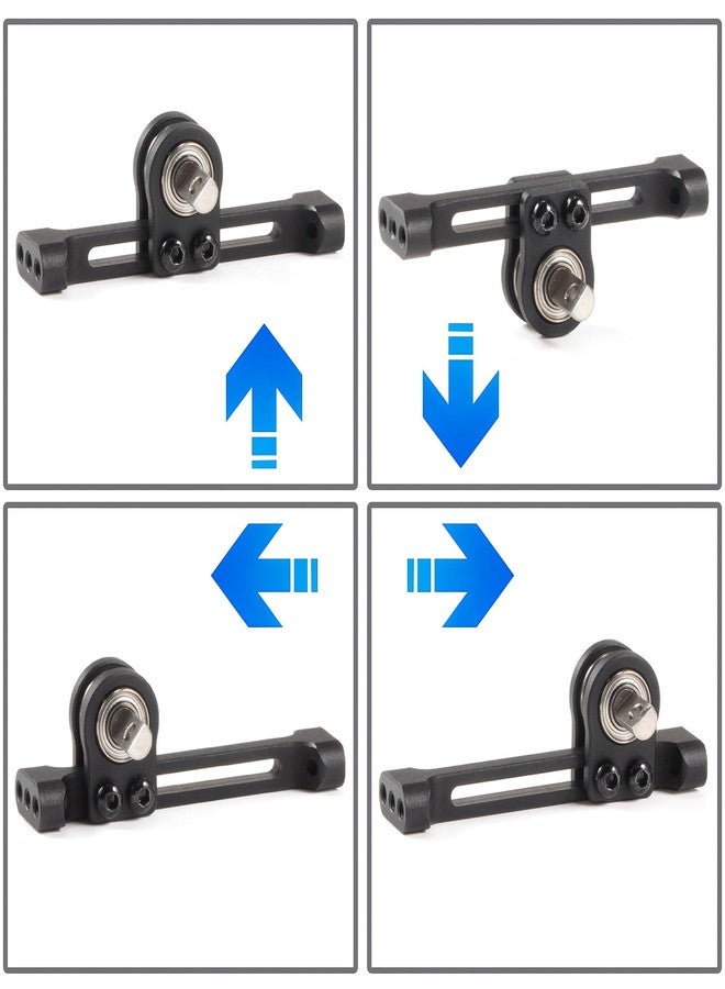 ZMHOBBY Adjustable Aluminum Carrier Bearing Cross Member for SCX24 Custom Build 1/24 Comp Rig Crawler - 35mm Width with 3mm D Shaped Shaft - Image 2