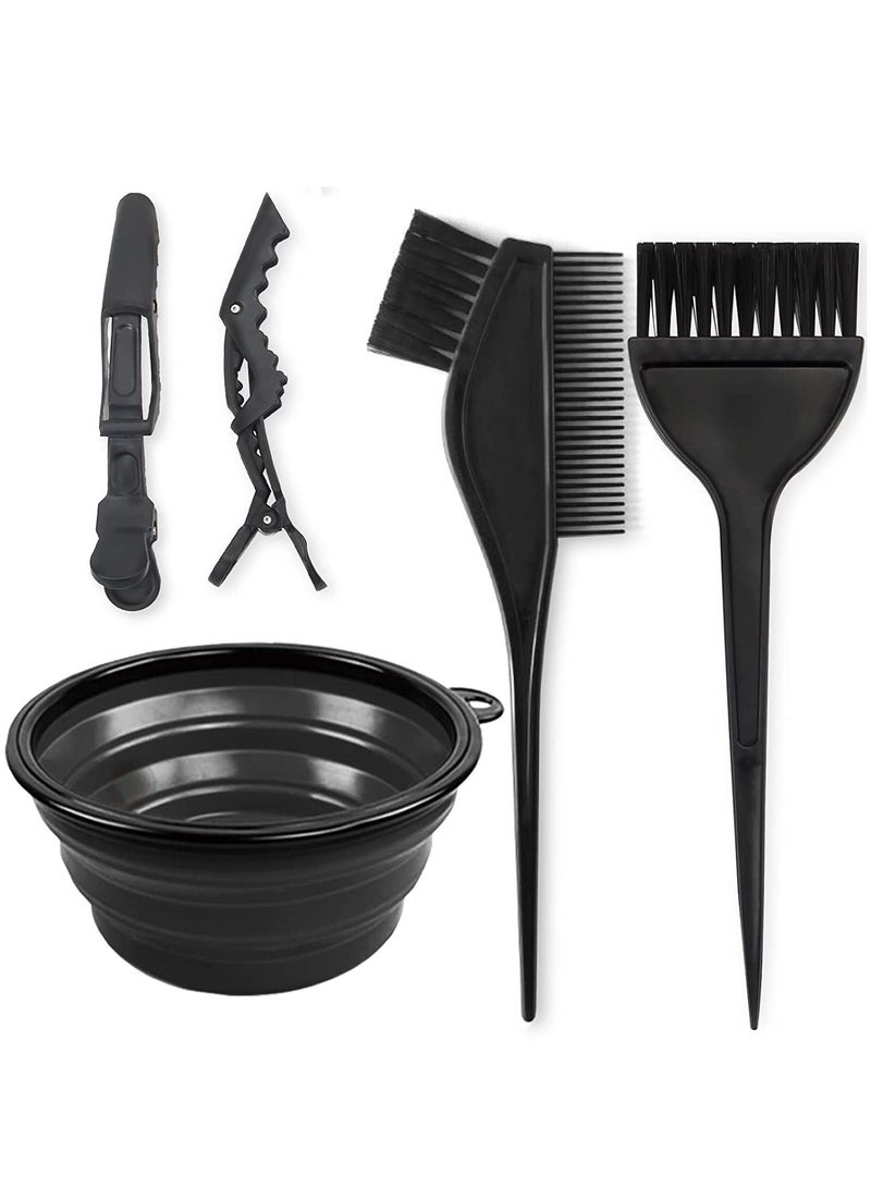 ORiTi 5Pcs Professional Salon Hair Coloring Dyeing Kit Dye Brush and Mixing Bowl Set - Image 1