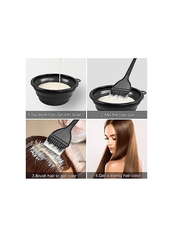 ORiTi 5Pcs Professional Salon Hair Coloring Dyeing Kit Dye Brush and Mixing Bowl Set - Image 4
