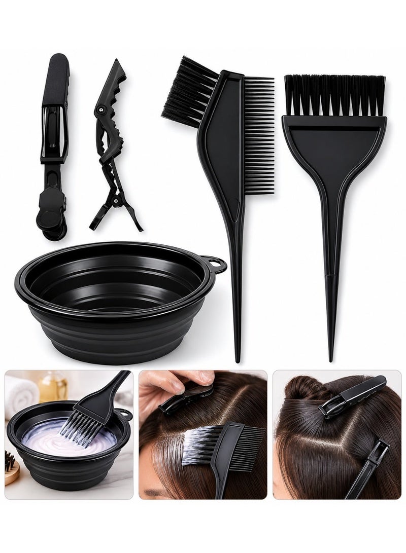 ORiTi 5Pcs Professional Salon Hair Coloring Dyeing Kit Dye Brush and Mixing Bowl Set - Image 1