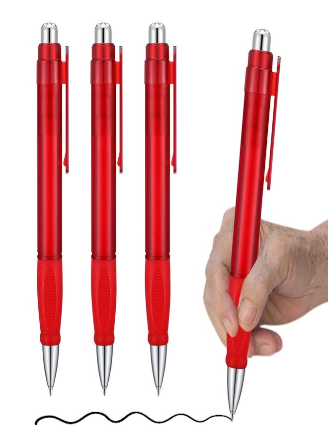 lyforx Big Fat Pens - Enhanced Writing Stability for Arthritis and Elderly Easy Thick Grip 3pcs Red - Image 1