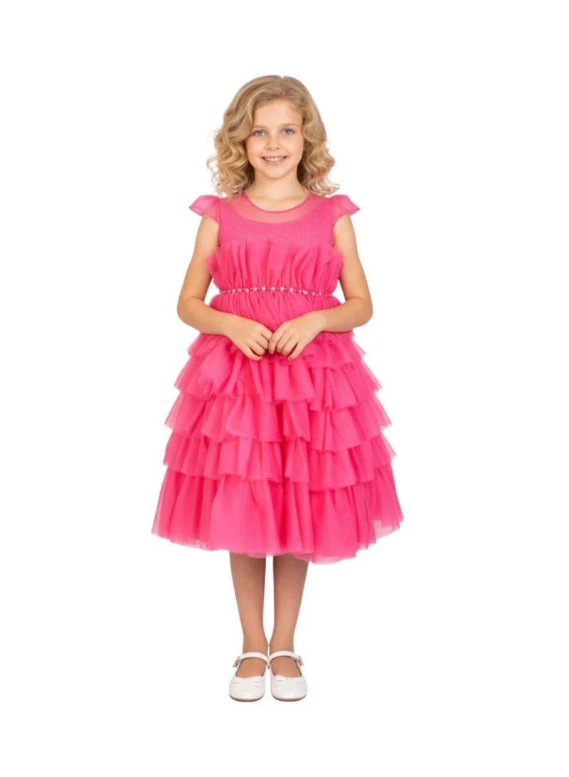 D'Daniela Tiered Tulle Dress