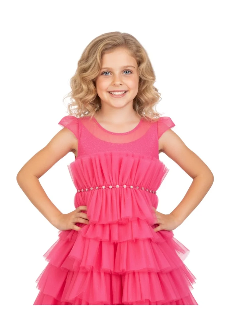 D'Daniela Tiered Tulle Dress
