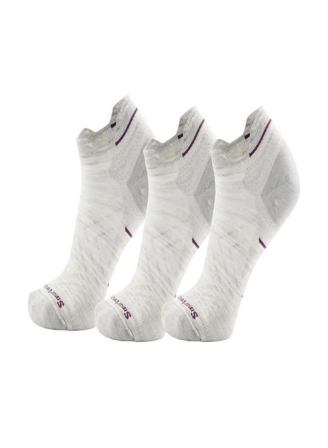 Smartwool Women's Run Zero Cushion Low Ankle Multipack Ash M