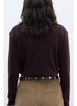 Manuka Soft Texture Knitted Cardigan Bitter Coffee  - Image 4