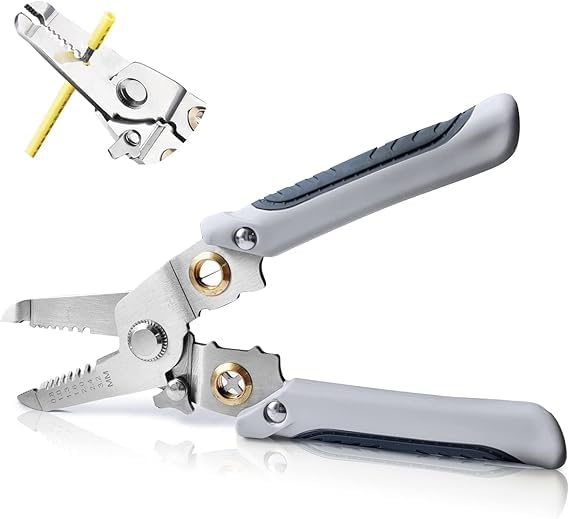 Calyrex Multifunctional Wire Stripper Tool 6 in 1 MultiFunctional Wire Splitting Pliers Electrical Stripping Tool for Electric Cable Stripping Cutting Cable Stripper and Crimping Tools - Image 1