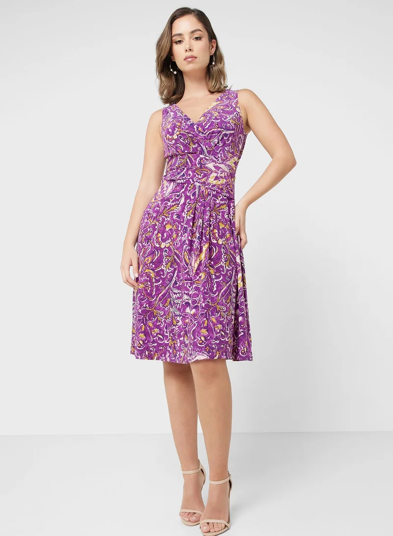Lauren Ralph Lauren Printed Sleeveless Dress