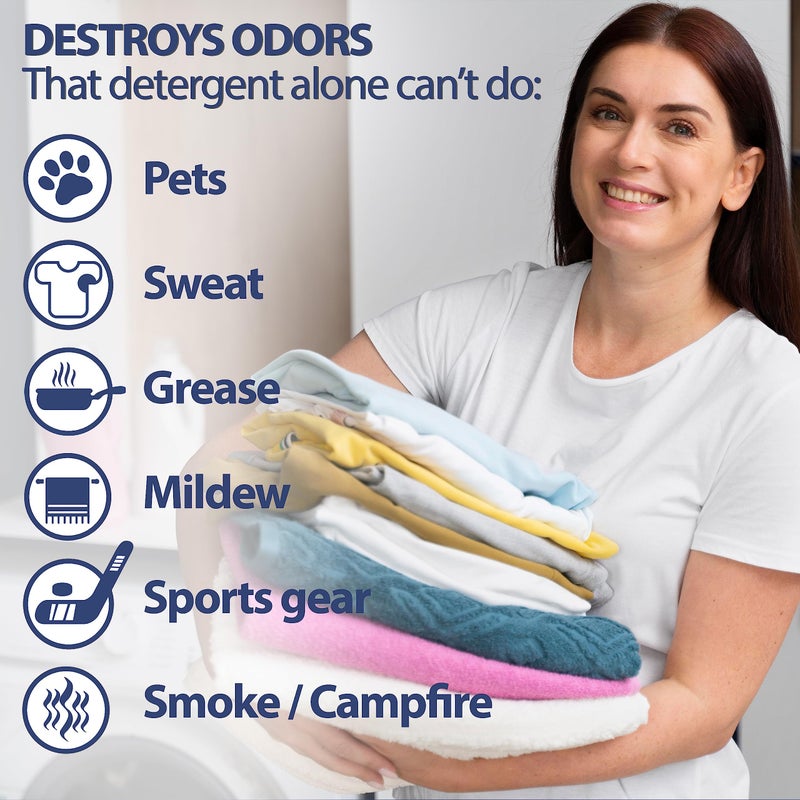 Nature Clean Stink Bomb Odor Remover Pacs for Laundry, 10 Count - Image 2