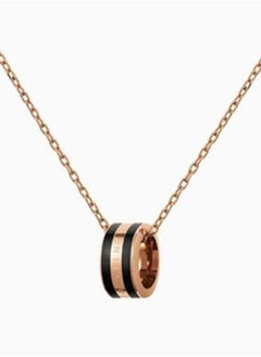 Aspiration Necklace Rose Gold Ceramic (Main Body) And Stainless Steel (316L) With Rose Gold Plating, No Gemstone