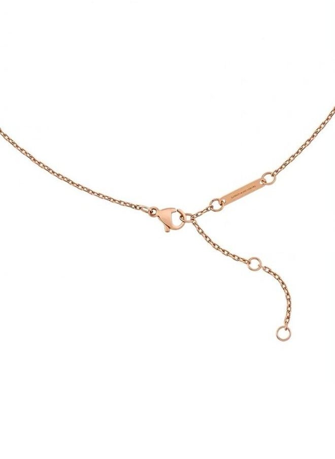 DW Home - Aspiration Necklace Rose Gold Ceramic (Main Body) And Stainless Steel (316L) With Rose Gold Plating, No Gemstone - Image 1