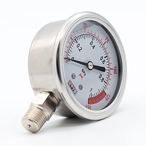 DIGITEN Water Pressure Gauge 0-1.0MPa 0-150psi 1/4" Water Pressure Meter for Reverse Osmosis System Pump - Image 3