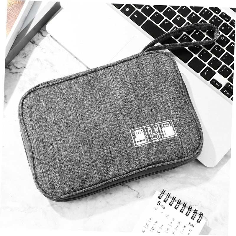 2pcs Data Cable Storage Bags Portable Electronic Accessories Organizer for Travel Lightweight Earphone Pouches Versatile for Daily Use - Image 4