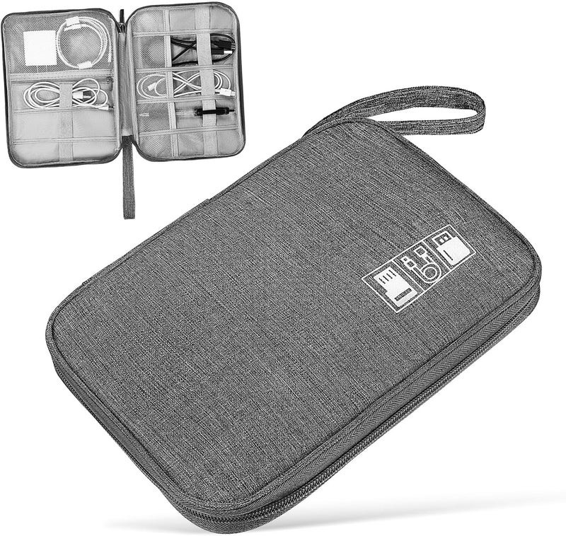 2pcs Data Cable Storage Bags Portable Electronic Accessories Organizer for Travel Lightweight Earphone Pouches Versatile for Daily Use - Image 1