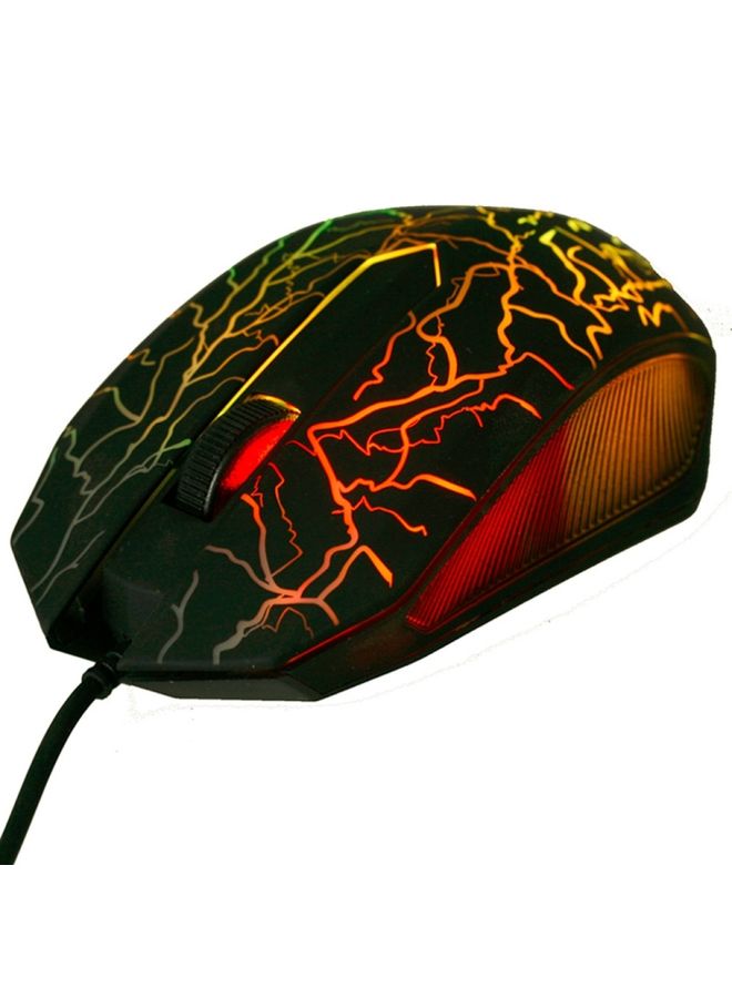 BURAQ Small Special Shaped 3 Buttons USB Wired Luminous Gamer Computer Gaming Mouse(Black)  - Image 3