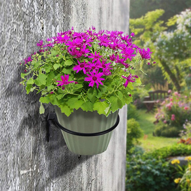 3 Pcs Flower Pot Holder Ring Wall Mounted 4 inch Plant Wall Hanger Rings Metal Plant Hooks Holders Wall Planter Hook - Image 5