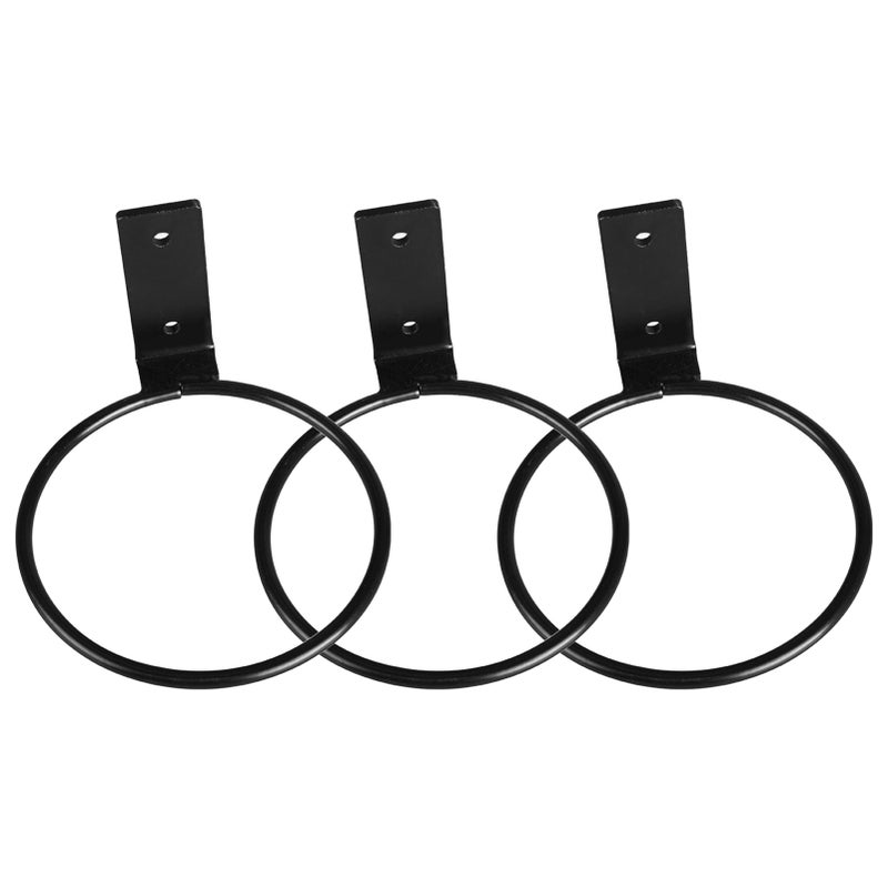 3 Pcs Flower Pot Holder Ring Wall Mounted 4 inch Plant Wall Hanger Rings Metal Plant Hooks Holders Wall Planter Hook - Image 1