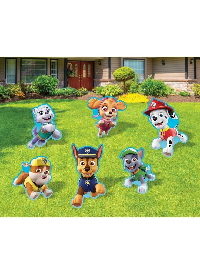 Seasons - Paw Patrol Yard Signs with Metal Stakes, 17" Characters - Image 1