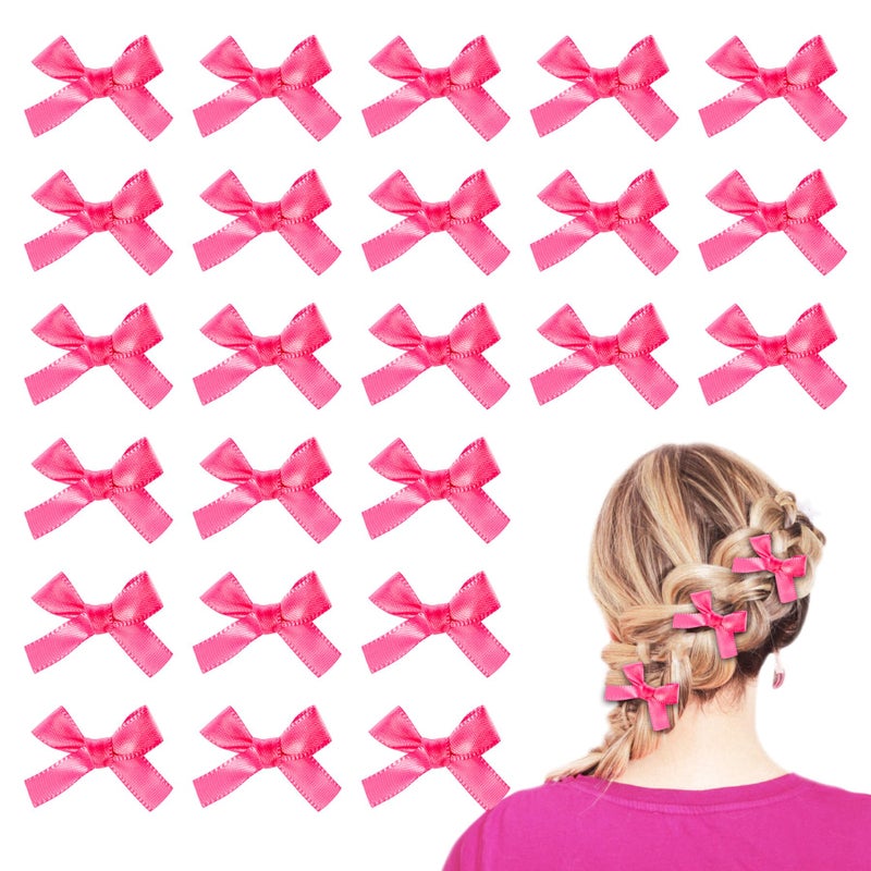24 Pieces Mini Bowknot Hair Clips for Women Girls Small Cute Bows Hair Ribbon Alligator Clips Charming Hair Accessories for Every Occasion
