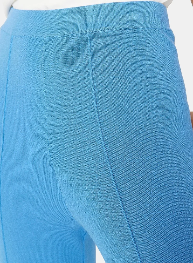 MANGO High Rise Knit Pants